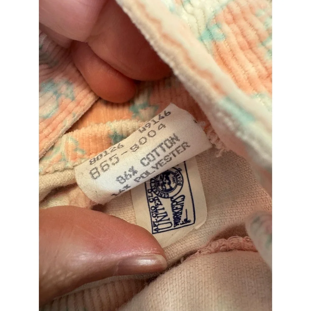 Vintage OshKosh‎ B'gosh pink corduroy overalls duck goose print size 2 EUC